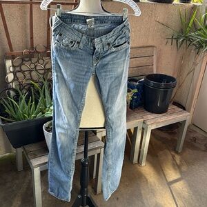 True religion size 24 light blue straight leg